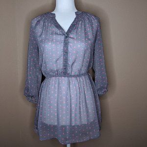 Mossimo Geometric-Print Cinch-waist Tunic